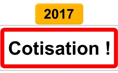 Cotisation 2017  : il est encore temps ! Réglez-là depuis le site internet
