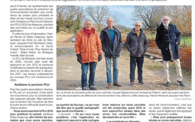ACTION CONCERTÉE – PLU  : Un grand article dans OUEST-FRANCE du 18 février